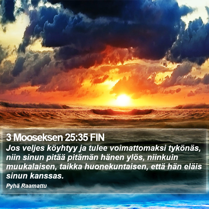 3 Mooseksen 25:35 FIN Bible Study