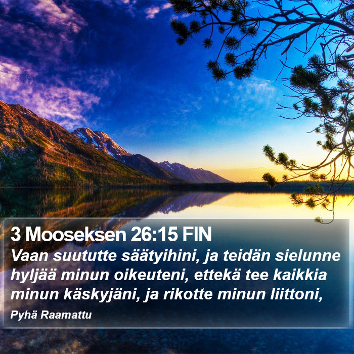 3 Mooseksen 26:15 FIN Bible Study