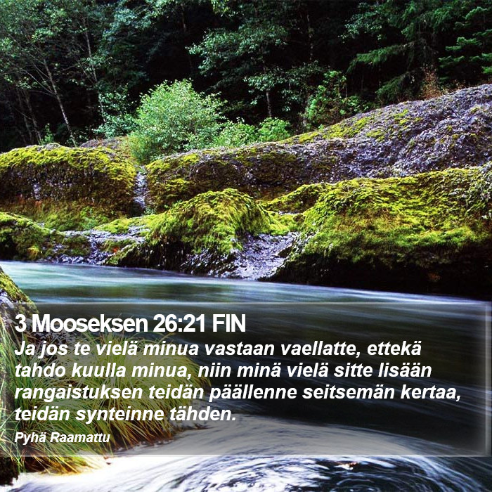 3 Mooseksen 26:21 FIN Bible Study