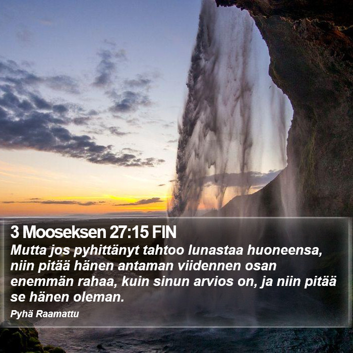 3 Mooseksen 27:15 FIN Bible Study