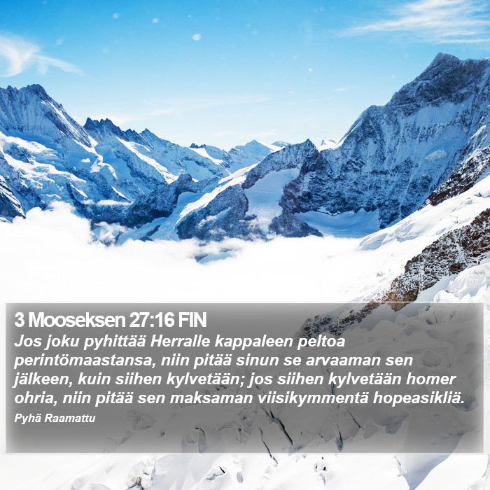 3 Mooseksen 27:16 FIN Bible Study
