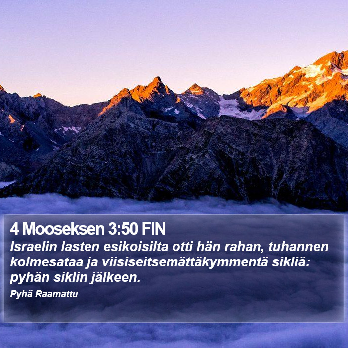 4 Mooseksen 3:50 FIN Bible Study