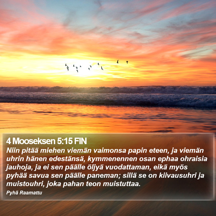 4 Mooseksen 5:15 FIN Bible Study