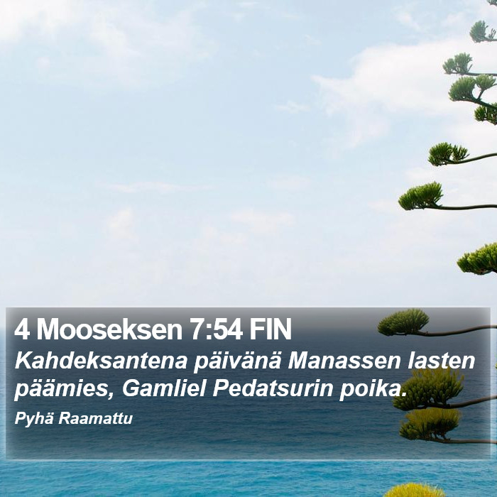 4 Mooseksen 7:54 FIN Bible Study