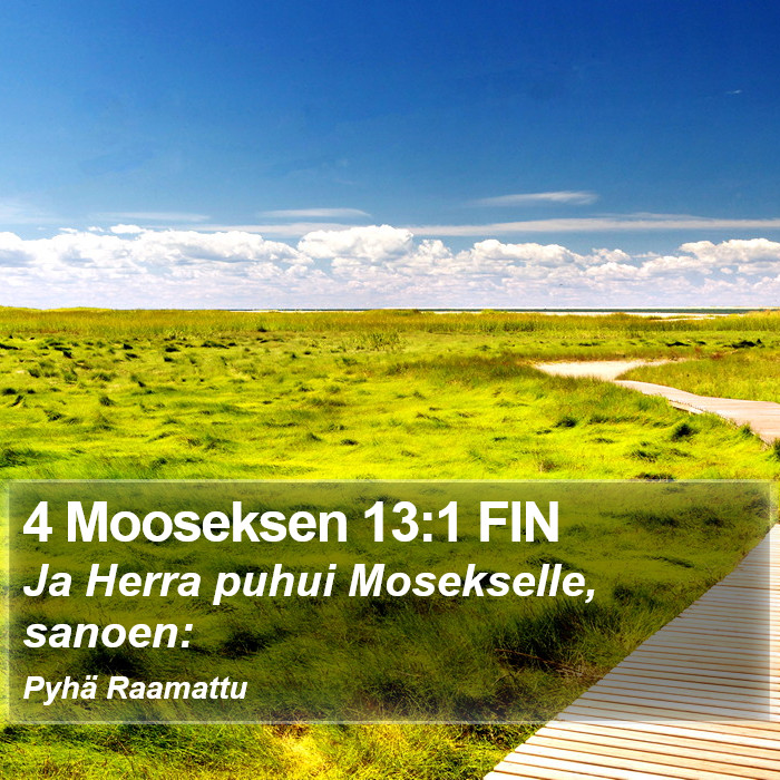 4 Mooseksen 13:1 FIN Bible Study