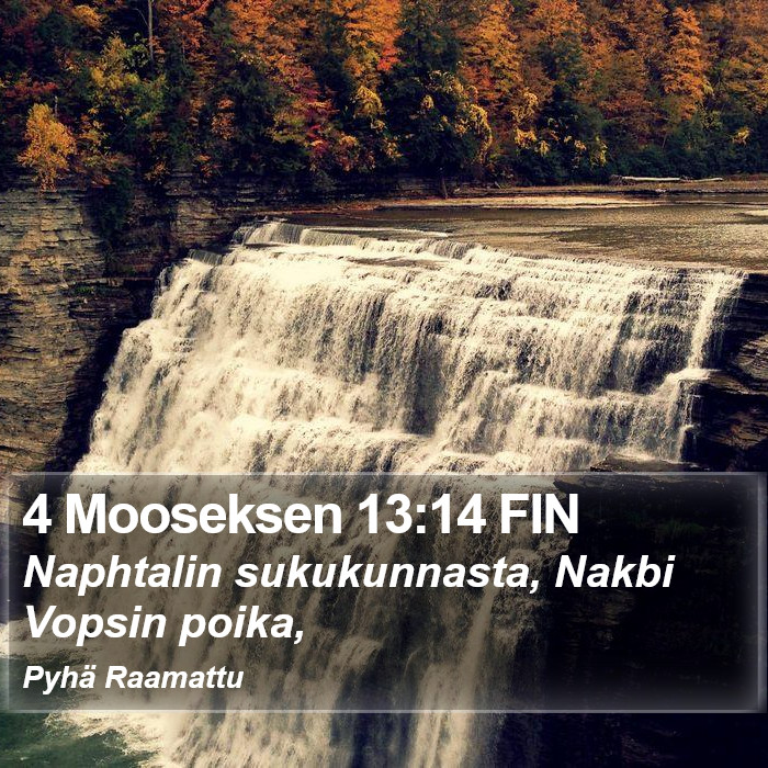 4 Mooseksen 13:14 FIN Bible Study