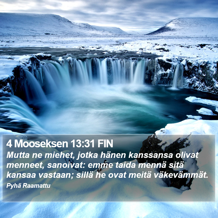 4 Mooseksen 13:31 FIN Bible Study