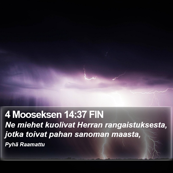 4 Mooseksen 14:37 FIN Bible Study