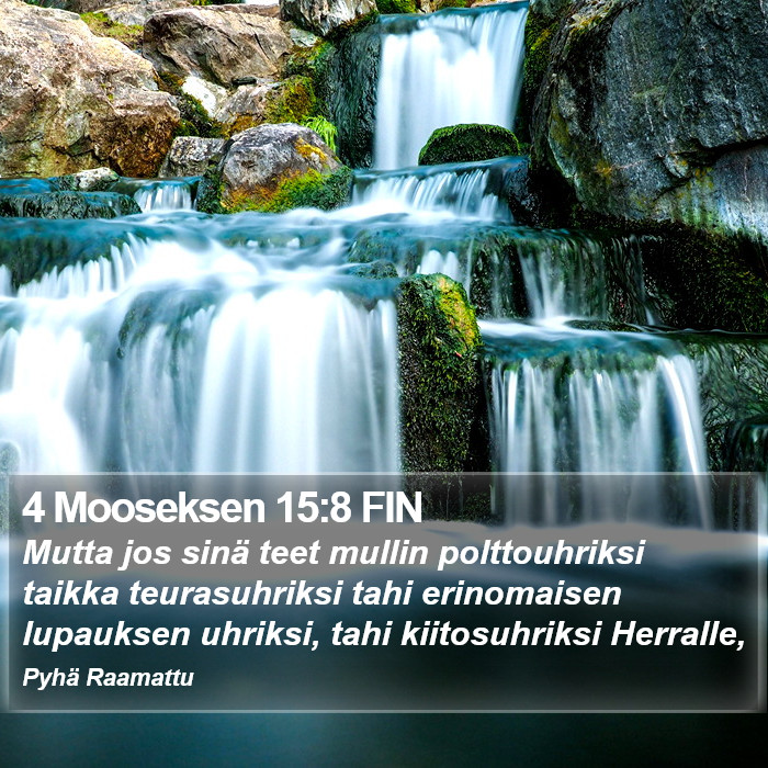 4 Mooseksen 15:8 FIN Bible Study