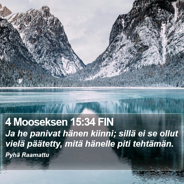 4 Mooseksen 15:34 FIN Bible Study