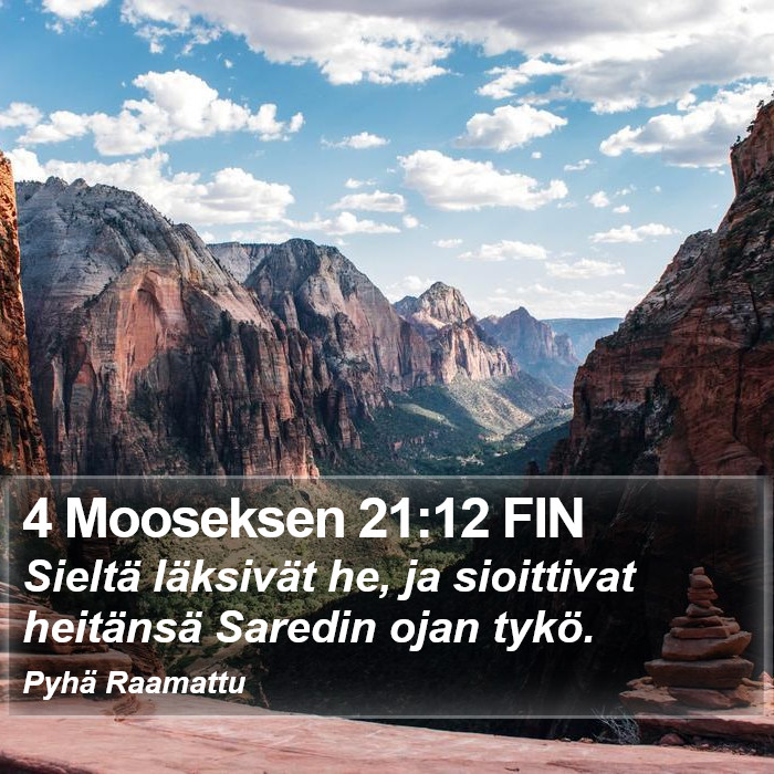 4 Mooseksen 21:12 FIN Bible Study