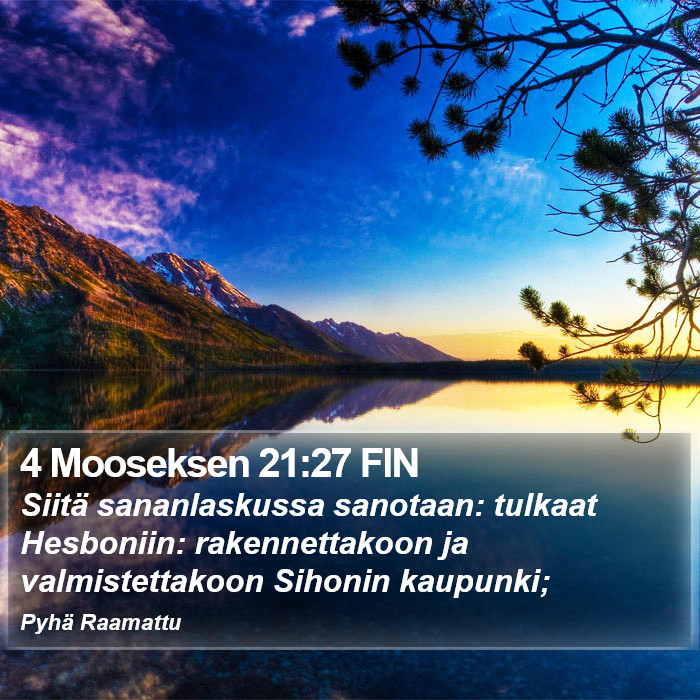 4 Mooseksen 21:27 FIN Bible Study
