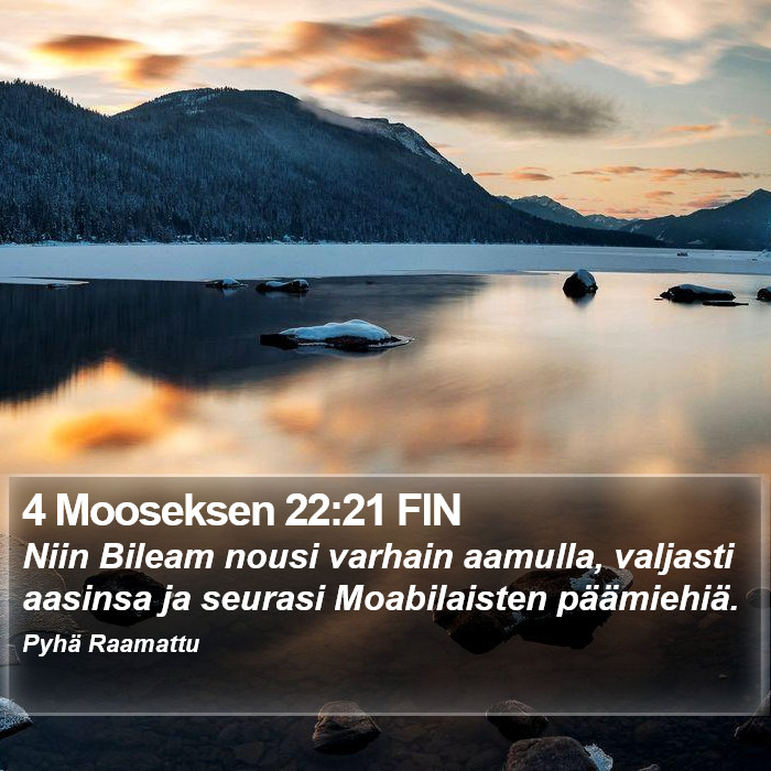 4 Mooseksen 22:21 FIN Bible Study