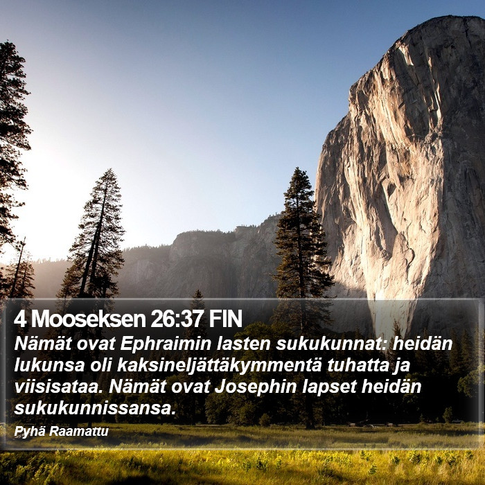 4 Mooseksen 26:37 FIN Bible Study
