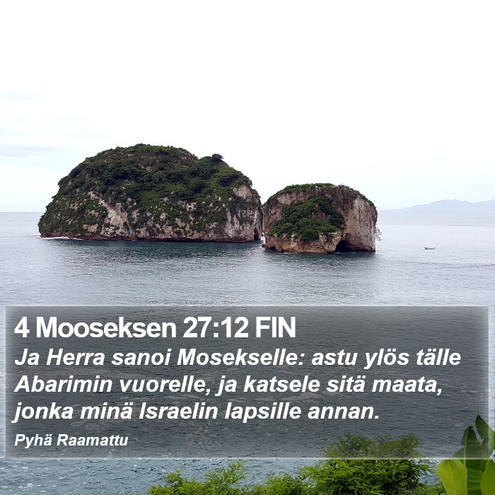 4 Mooseksen 27:12 FIN Bible Study