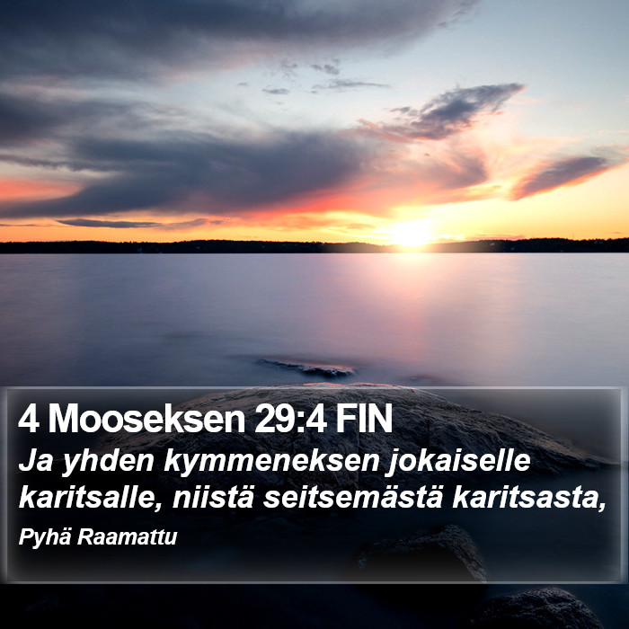 4 Mooseksen 29:4 FIN Bible Study