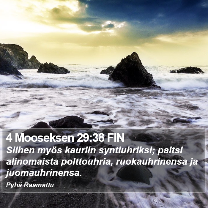 4 Mooseksen 29:38 FIN Bible Study