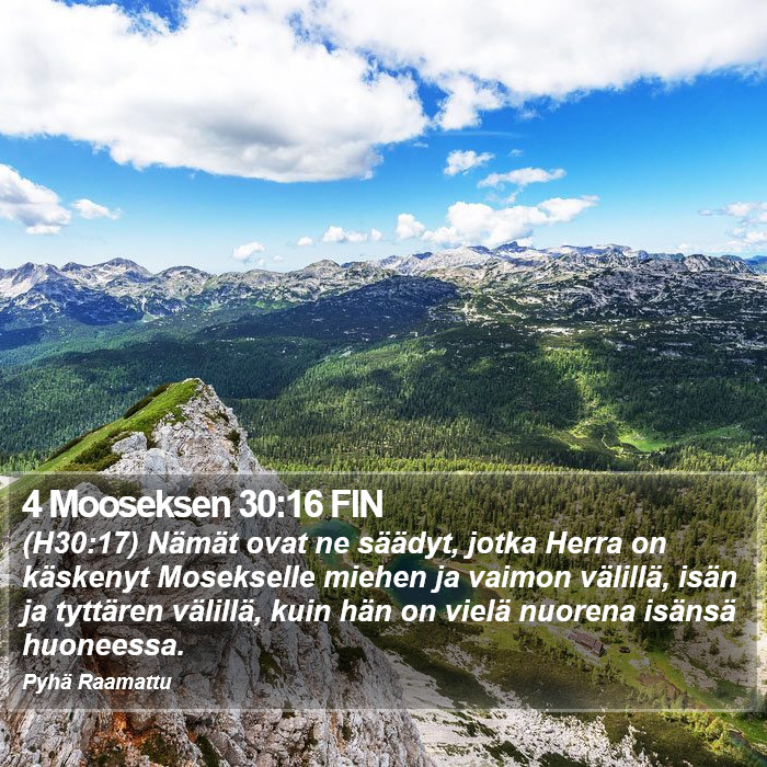 4 Mooseksen 30:16 FIN Bible Study