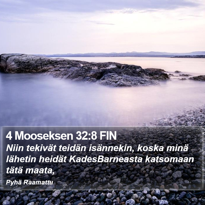 4 Mooseksen 32:8 FIN Bible Study