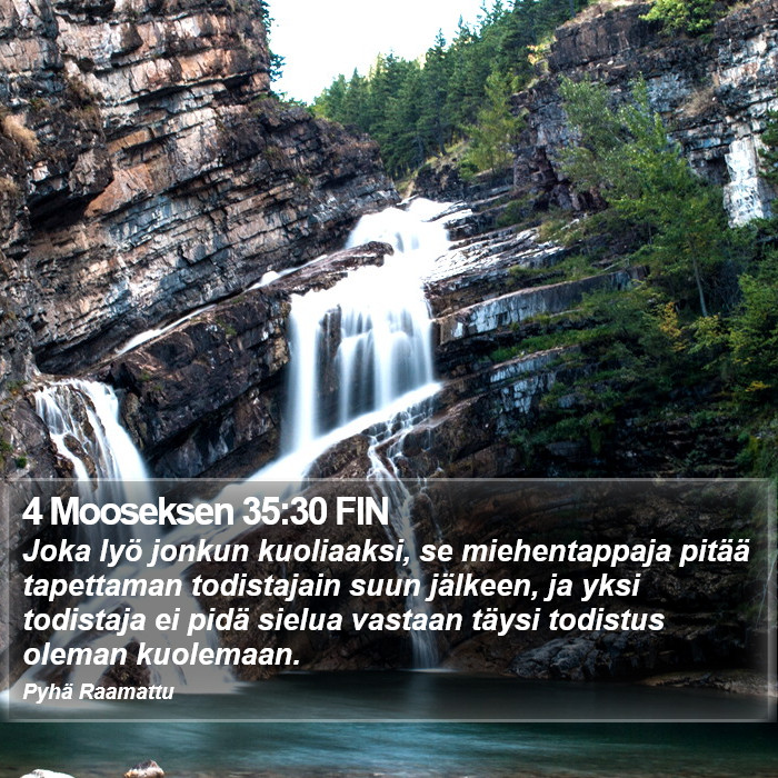 4 Mooseksen 35:30 FIN Bible Study