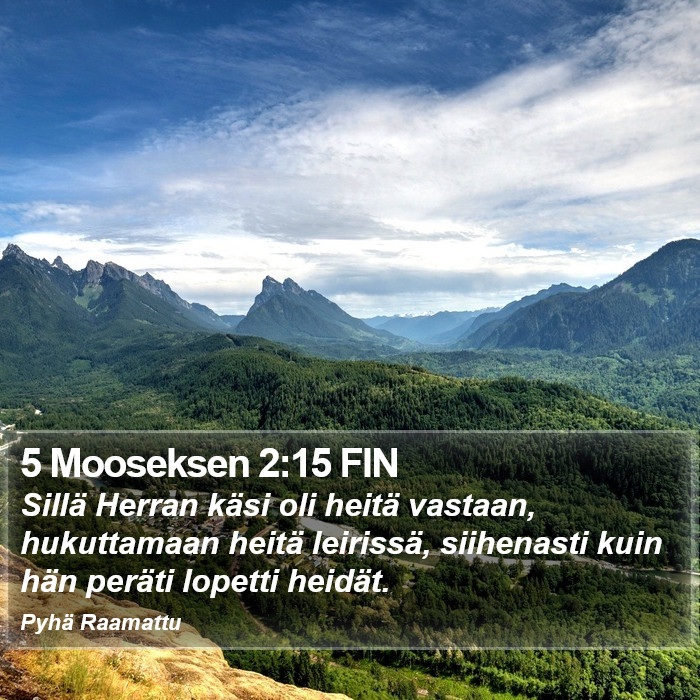 5 Mooseksen 2:15 FIN Bible Study