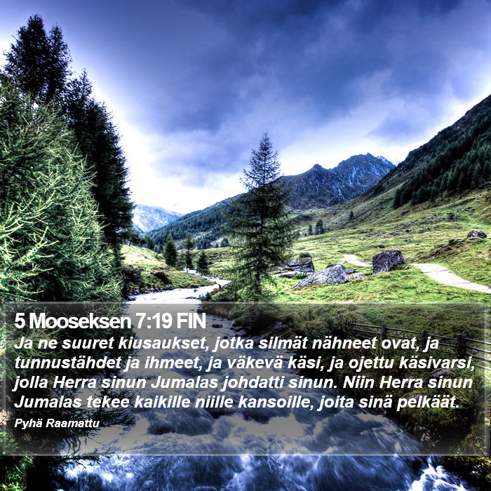 5 Mooseksen 7:19 FIN Bible Study