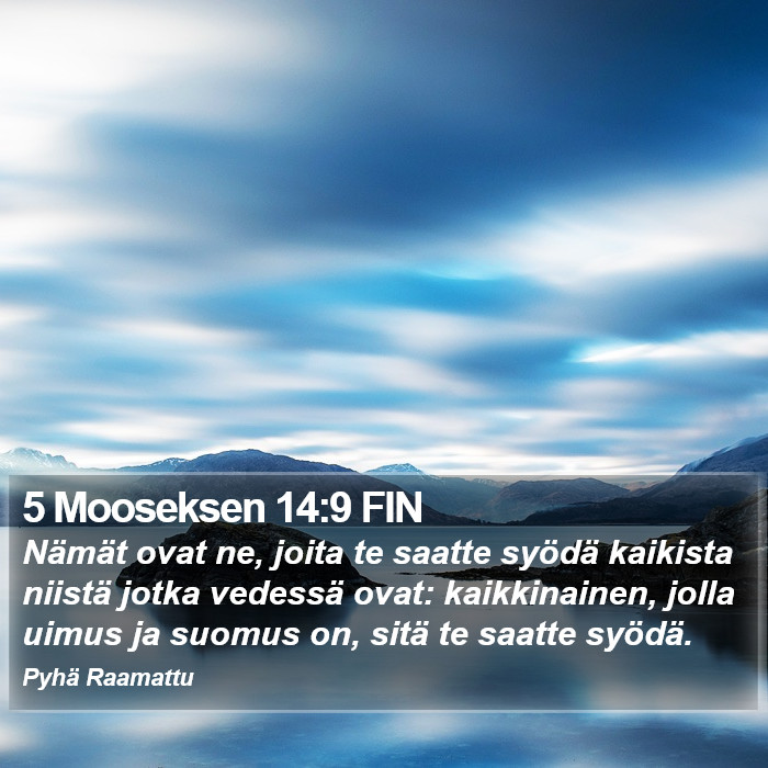 5 Mooseksen 14:9 FIN Bible Study