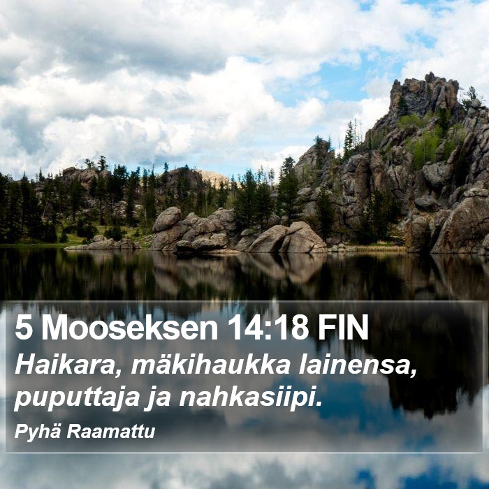 5 Mooseksen 14:18 FIN Bible Study