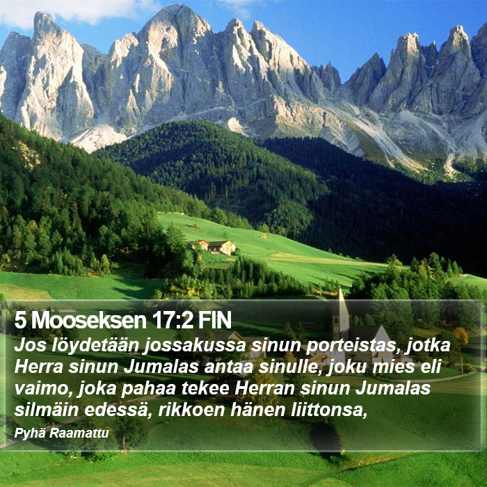5 Mooseksen 17:2 FIN Bible Study