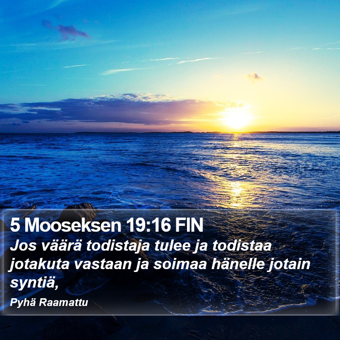 5 Mooseksen 19:16 FIN Bible Study