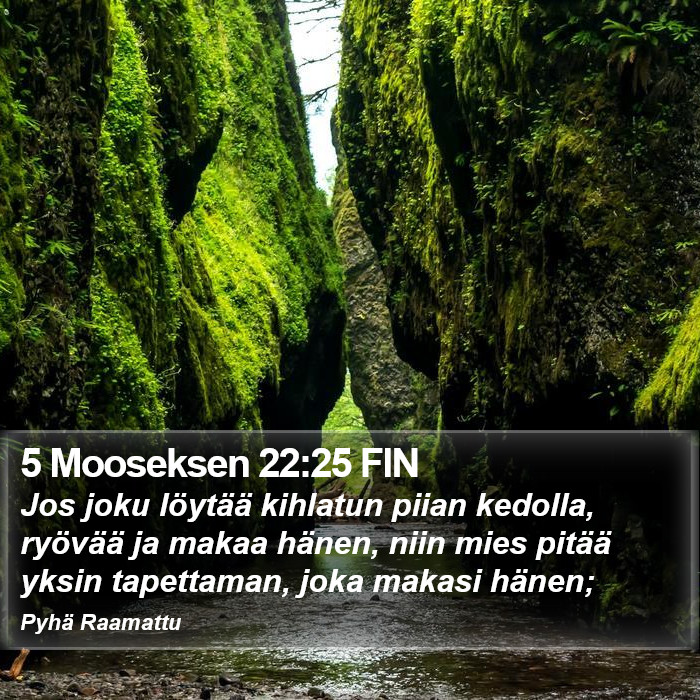 5 Mooseksen 22:25 FIN Bible Study