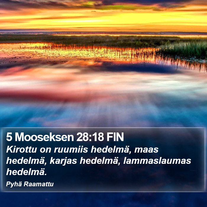5 Mooseksen 28:18 FIN Bible Study