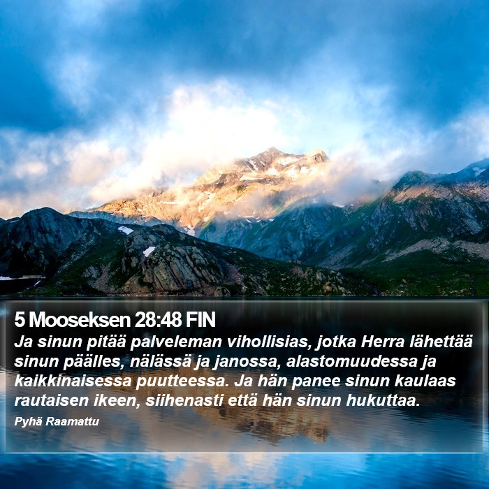 5 Mooseksen 28:48 FIN Bible Study