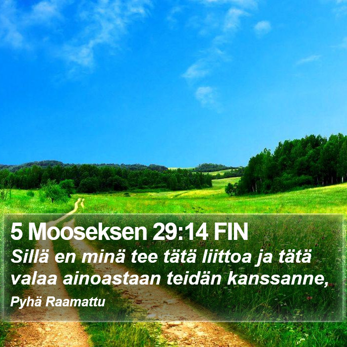 5 Mooseksen 29:14 FIN Bible Study
