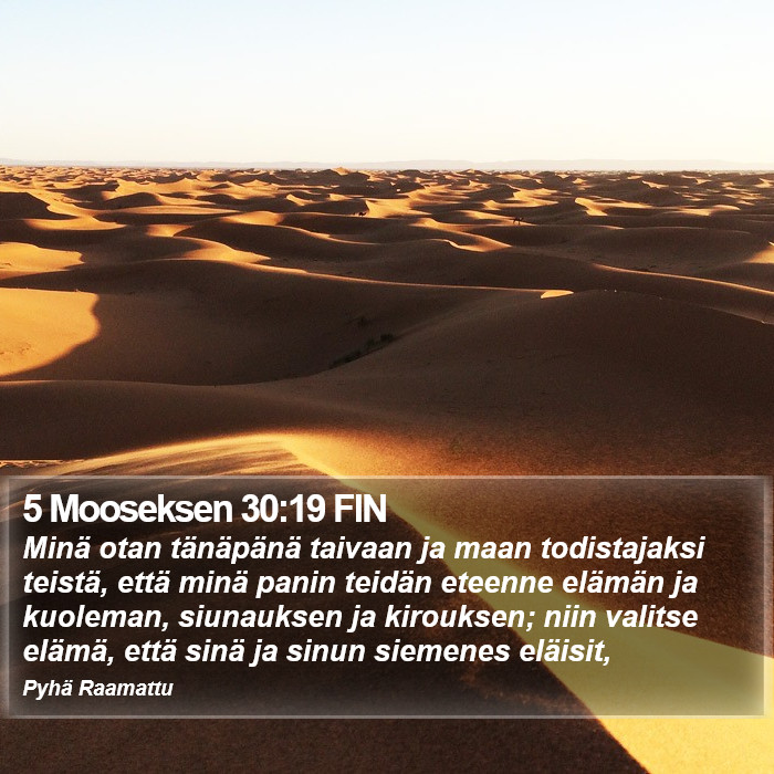 5 Mooseksen 30:19 FIN Bible Study