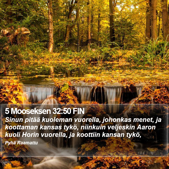 5 Mooseksen 32:50 FIN Bible Study