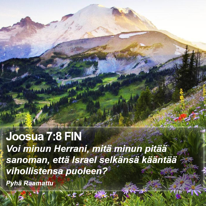Joosua 7:8 FIN Bible Study