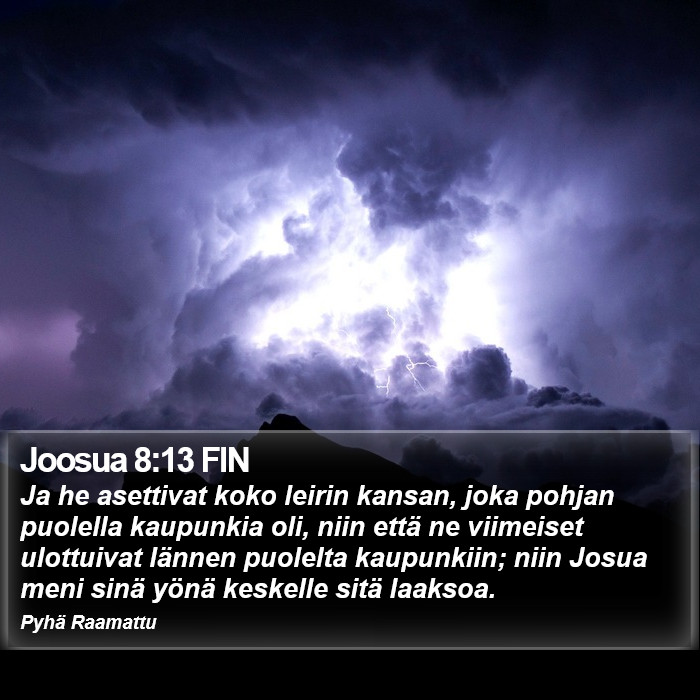 Joosua 8:13 FIN Bible Study