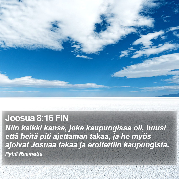 Joosua 8:16 FIN Bible Study