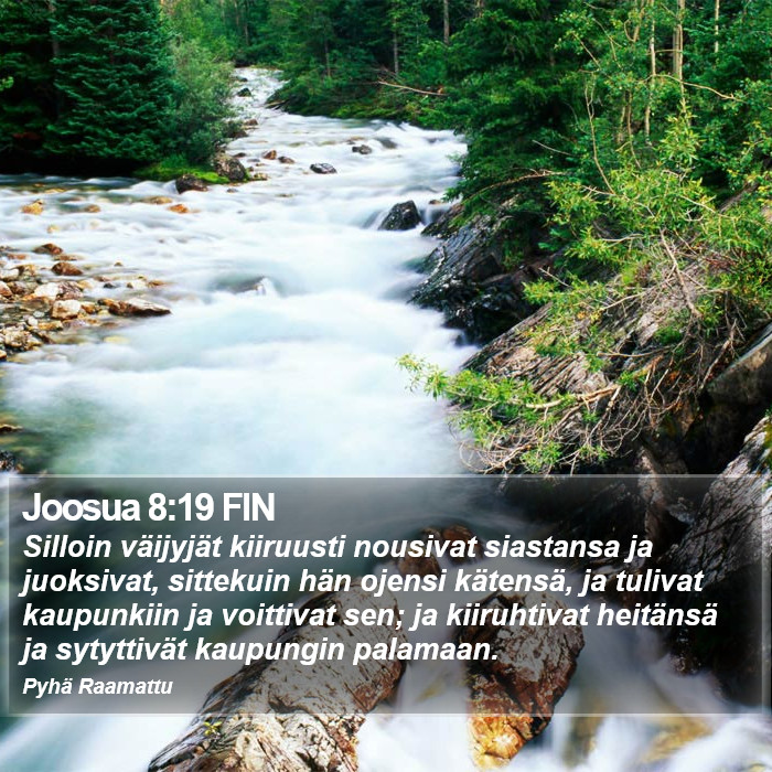 Joosua 8:19 FIN Bible Study