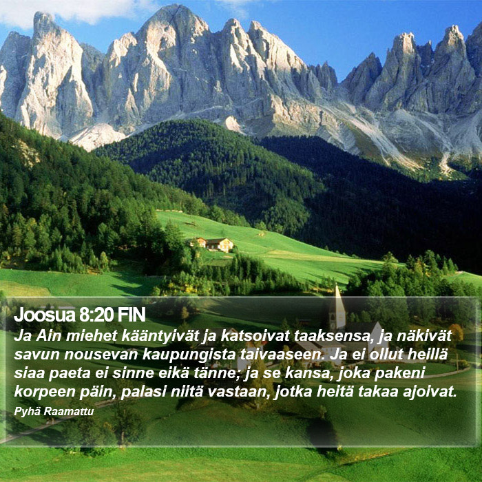 Joosua 8:20 FIN Bible Study
