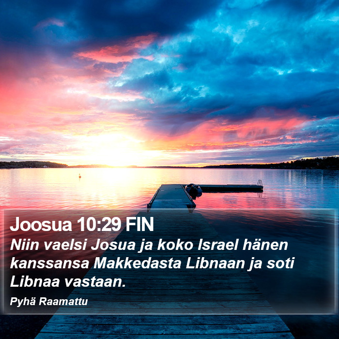 Joosua 10:29 FIN Bible Study