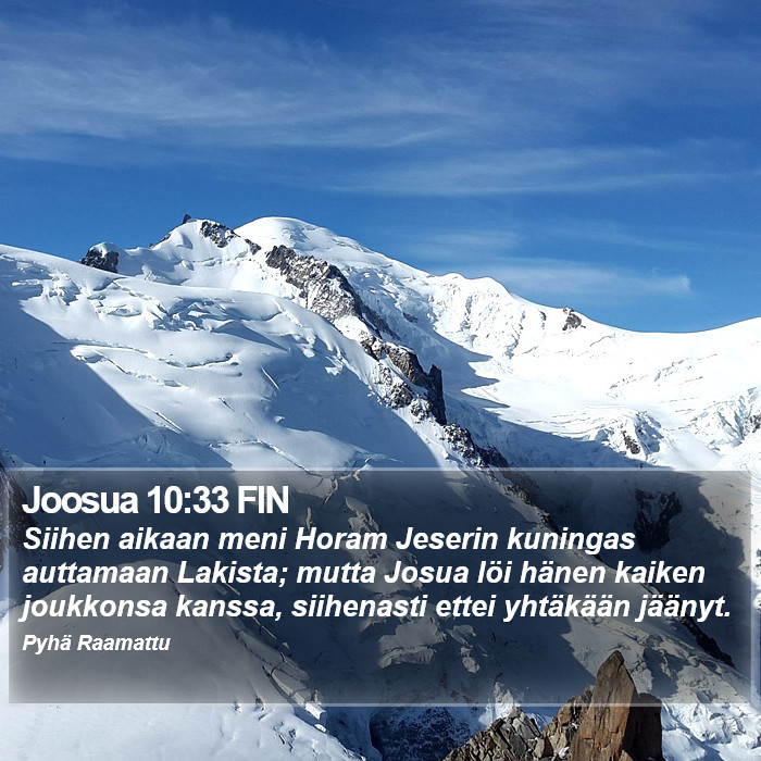 Joosua 10:33 FIN Bible Study