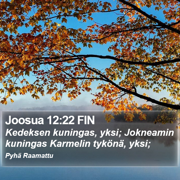 Joosua 12:22 FIN Bible Study
