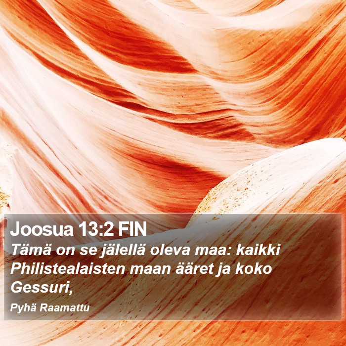 Joosua 13:2 FIN Bible Study