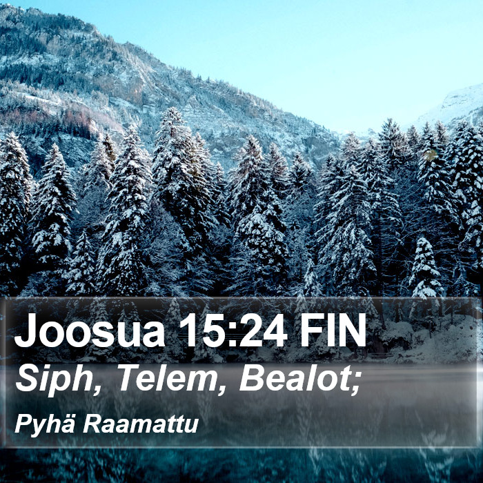 Joosua 15:24 FIN Bible Study