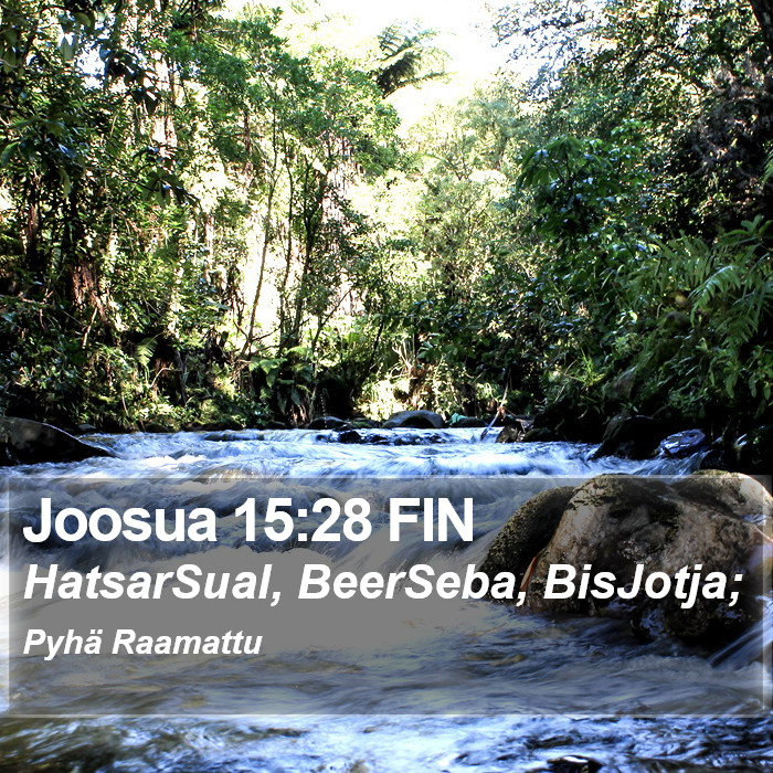 Joosua 15:28 FIN Bible Study