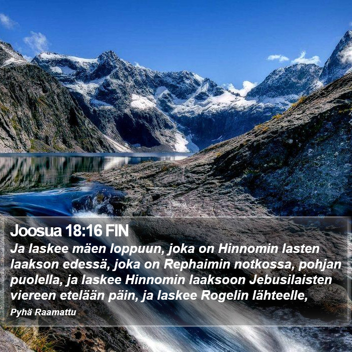 Joosua 18:16 FIN Bible Study