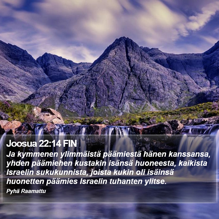 Joosua 22:14 FIN Bible Study