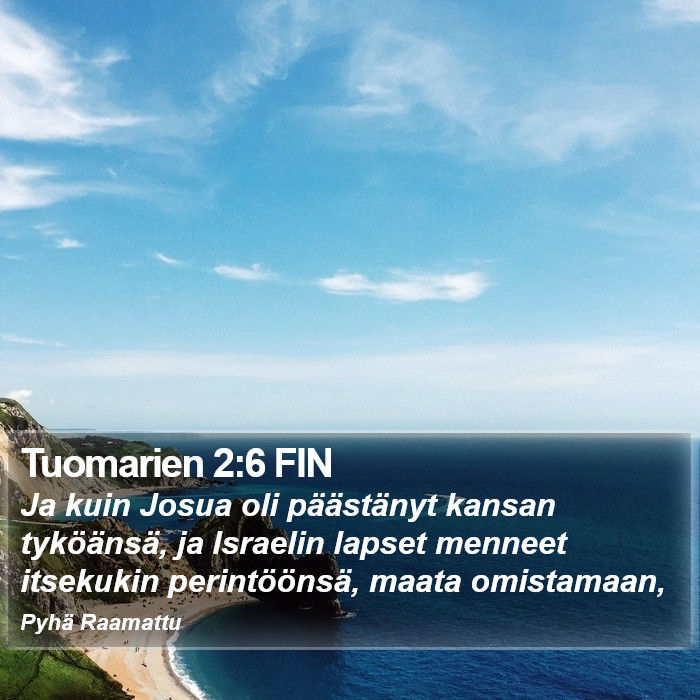 Tuomarien 2:6 FIN Bible Study